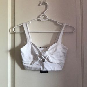 Crop top with tie in front